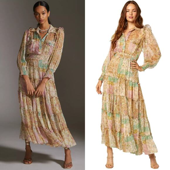 Misa Aydeniz Maxi Dress Patchwork - Picture 1 of 13